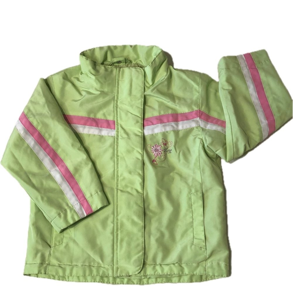 ZeroXposur Neon Green Ski Snowboarding Jacket Baby Girl Sz 24M